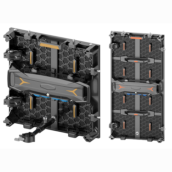 LDR Series Litšenyehelo tse Atlehang tsa Kantle tsa Rental LED tse nang le 500x500mm Die Casting Aluminium Panel e nang le lebone la lebone la lebone le sirelelitsoeng molemong oa ts'ireletso ea module ea curve e ts'ehetsa.